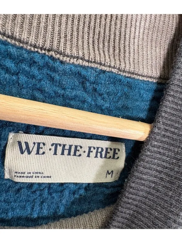 Free People We the Free Dayton Pullover in Cosmic Blue Size Medium - Image 11