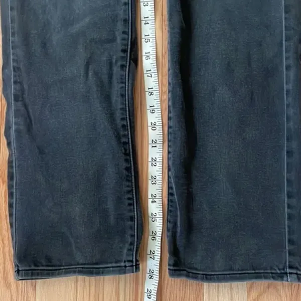 Levi's Jeans Womens 12 Gray Charcoal Mid Rise Skinny Cotton Ladies - Image 4