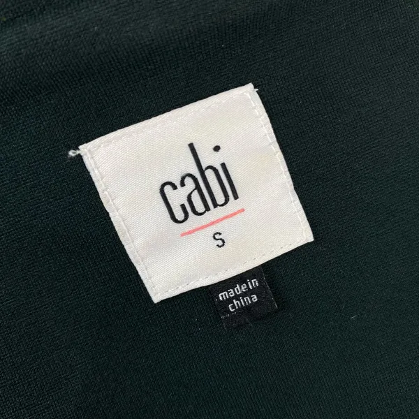 New CABI Dark Green Renaissance Asymmetrical Zip Long Jacket Small 3725 - Image 12