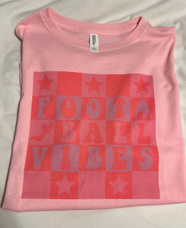 Football Graphic Tee Pink Size L - Image 4