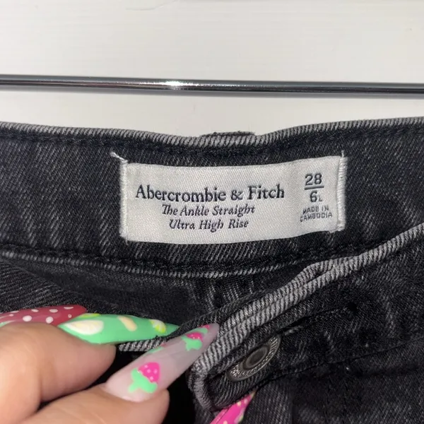Abercrombie & Fitch The Ankle Straight Ultra High Rise Jeans - Image 3