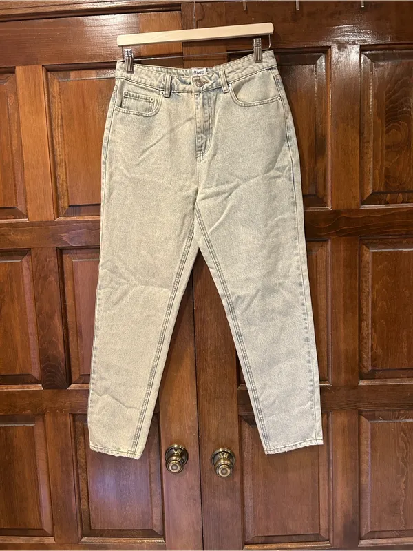 NWT Princess Polly Zaidon Straight Leg Jeans Light Blue Wash Denim US 6 AU‎ 10 - Image 2