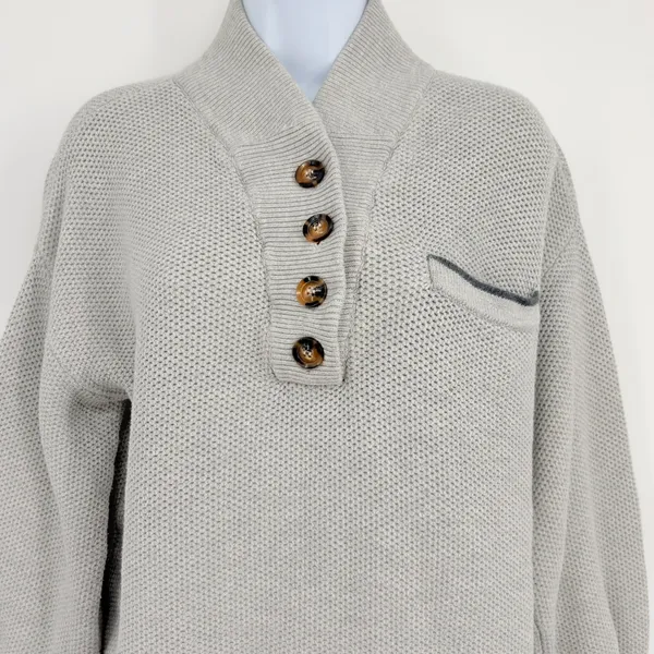 Lunya Sweater Silk Organic Cotton XS/S Quiet Luxury‎ Scandinavian Coastal - Image 3