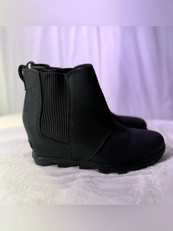 Sorel Black Chelsea Wedge Ankle Booties - Image 5