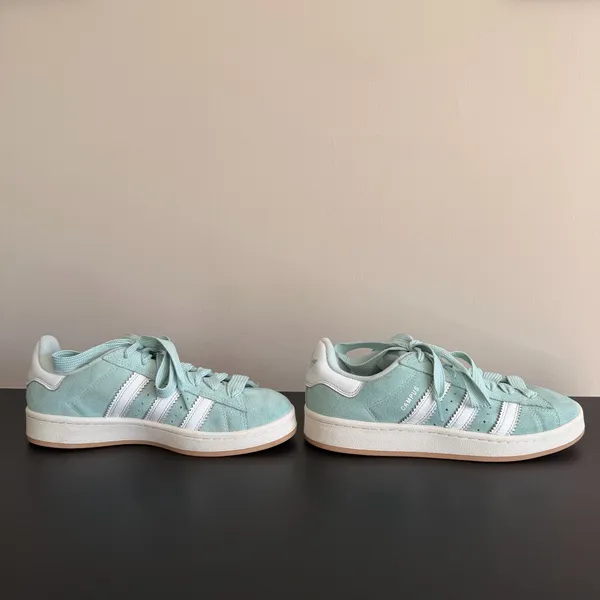 Adidas Womens 8 Campus 00s Shoes Ash Green White JQ5752 Casual Sneakers - Image 8