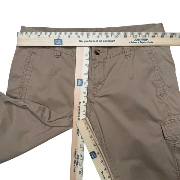 OLD NAVY Y2K Khaki Low Rise‎ Cargo Pants Pockets 2000s Women's 4 - Image 4
