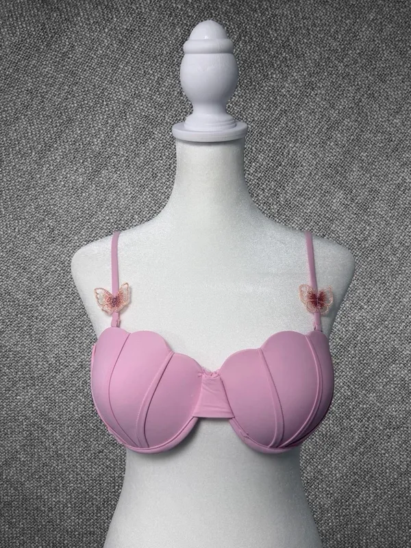 Pink Butterfly Shell Bikini Set Size Medium - Image 2