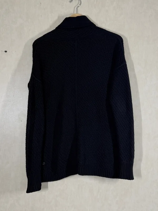 Lululemon Women’s Post Practice Cardigan Knit Sweater Longsleeve in Black XL - Image 6