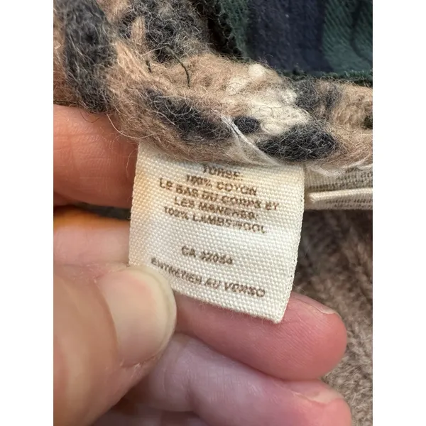 We The Free Fairisle Bomber Jacket Size XS Wool Cotton Utility - Image 11
