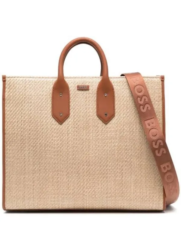 BOSS Sandy Tote in Natural Beige Womens Bag Travel Handbag - Image 10