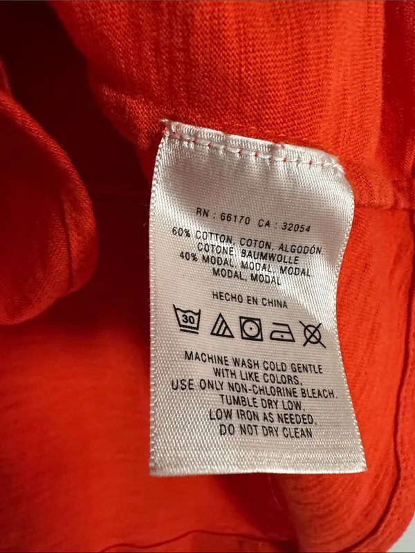 Anthropologie Leifnotes Orange Wrap Tank Top Summer Colorful Casual Sleeveless - Image 4