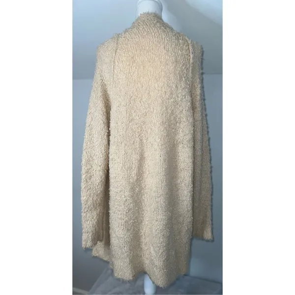 Free People Fuzzy Cardigan Sweater Wool Blend SMALL - Image 4
