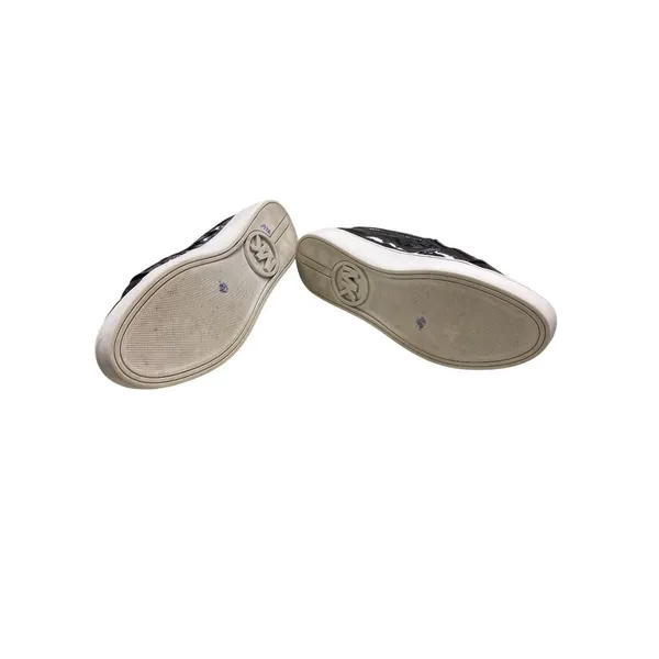 Michael Kors women’s shoe sneaker leather patent black w/rhinestones 8.5 SKU 718 - Image 7