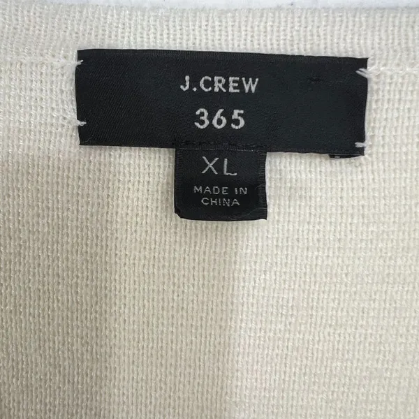 J Crew 365 Juliette Collarless Sweater‎ Blazer XL Open Front Wool Blend Cardigan - Image 4