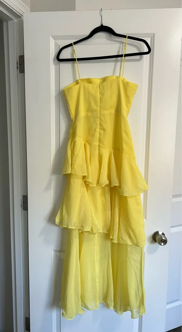 New Showpo Johanna Midi Dress Straight Neck Tiered Dress Size Small MSRP $99 - Image 11