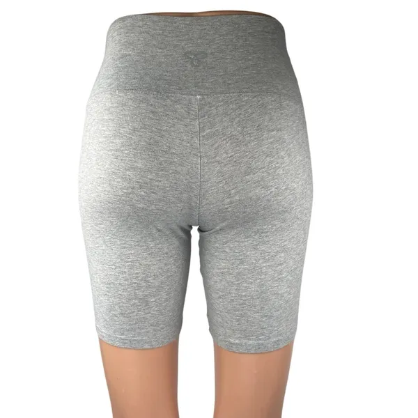 Aritzia TNA Women's Gray Heather Yoga Workout Gym Athletic Biker Shorts Size S - Image 3
