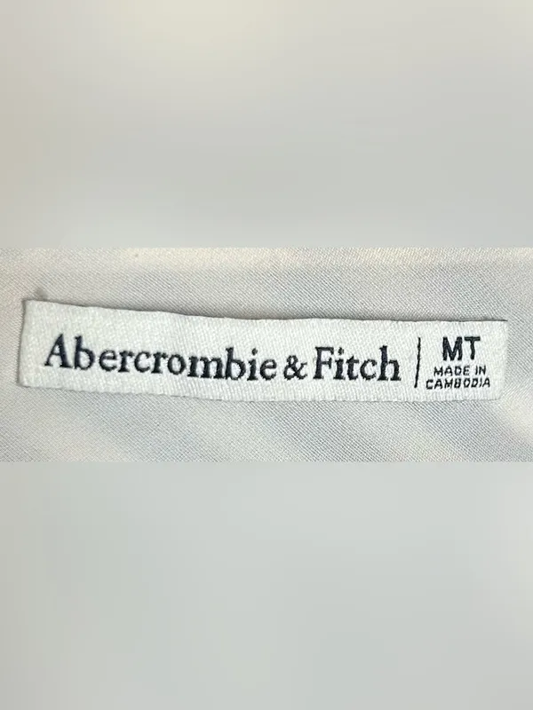 Abercrombie & Fitch Size MT Strips Floral Print Deep V Neck Mini Dress - Image 3