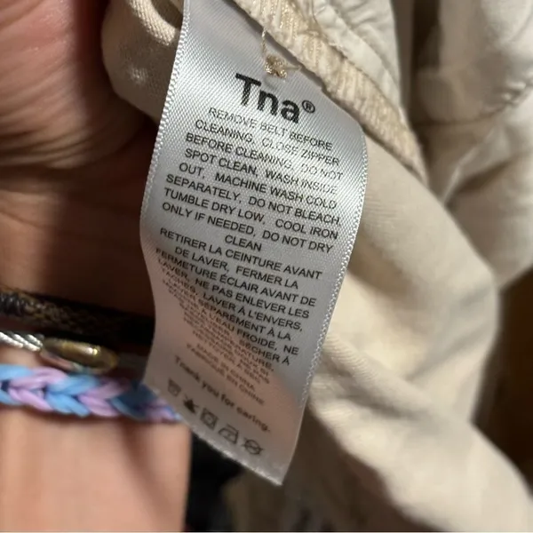 Wilfred TNA ARITZIA Cargo Pants Flax Beige Tan- Size XL - Image 12