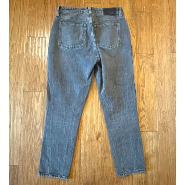 Abercrombie & Fitch curve love huge rise skinny black wash jeans size 28/6 short - Image 11