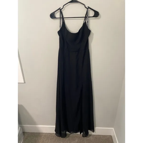 NWT Birdy Grey Amy Chiffon Dress Black Size, XS - Image 4