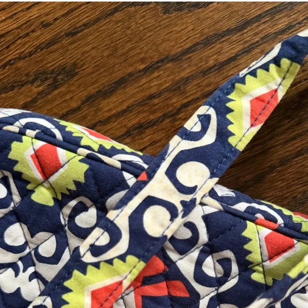 Vera Bradley Sun Valley Tablet Hipster Navy Red Crossbody Boho Western - Image 7