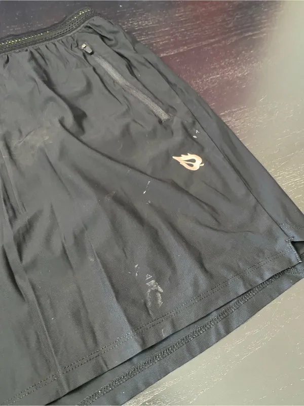 Baleaf Black Athletic Shorts with Logo - Image 3