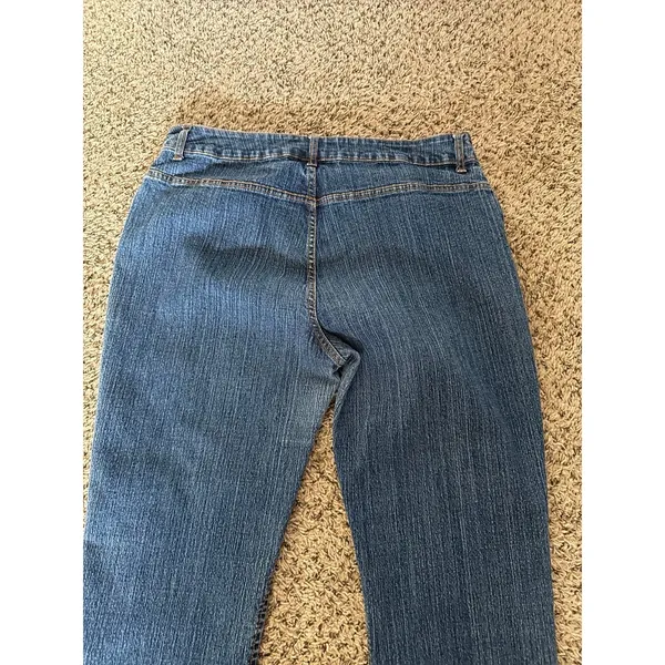 Halston Women's Stretch Medium Wash Jeans Size 16‎ - Image 6