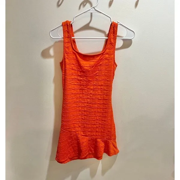 Ces femme Women Small Two Orange and Black Sleeveless Mini Dress Bundle - Image 7