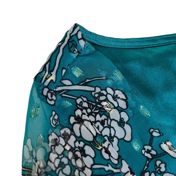 House‎ of Harlow 1960 x REVOLVE Vaida Mini Dress in Teal Floral Multi - Image 12