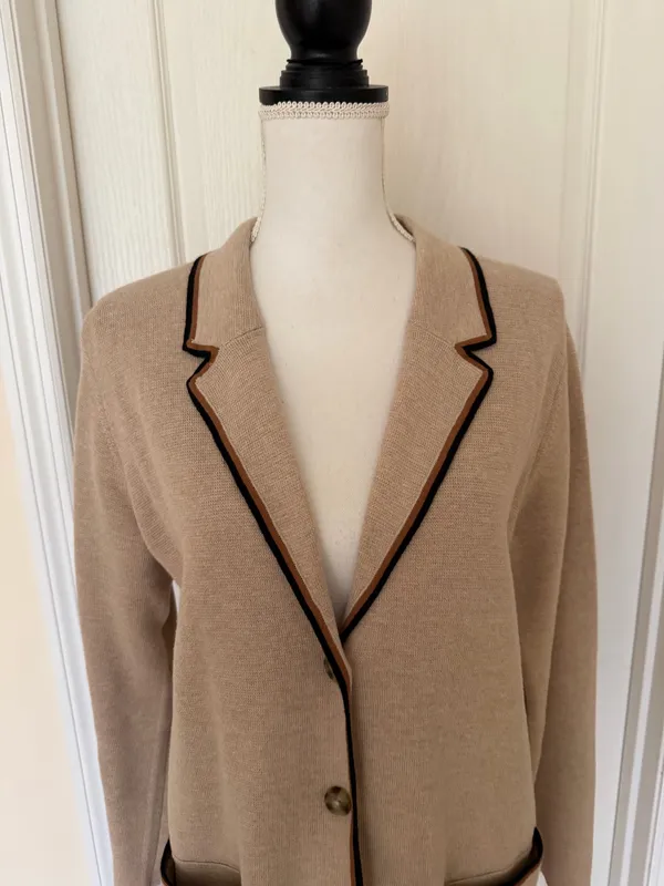 NWT $ 129 j.jill Woman’s Wearever Double-Knit Sweater-Jacket, Sz S - Image 4