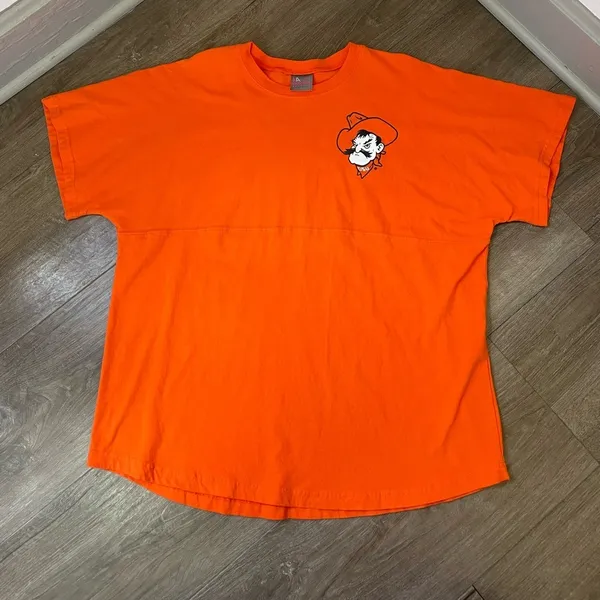 Knights Apparel For Her Orange OSU Cowboys T-shirt NCAA Sports ~ Size Large - Image 8