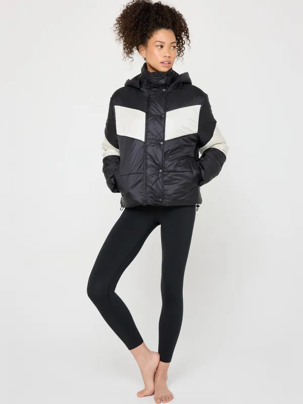 SPIRITUAL GANGSTER NWT Women’s Aero Puffer Jacket Black, Medium ($248) - Image 4