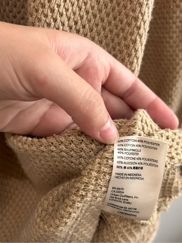 Free People We The Free She's A Keeper Thermal Knit Tunic Top Winter Wheat M - Image 7