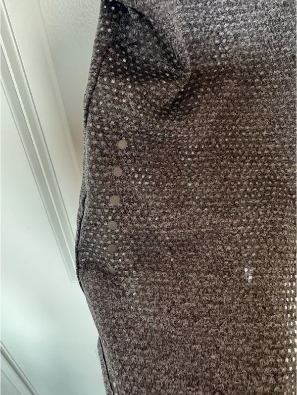 Nike Dri Fit Crop Top with Zipper Side Pocket - Image 7