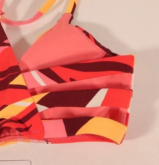 Seafolly X Revolve NWT Cut Copy Multi Strap Bralette in Tangelo Size 8 - Image 8