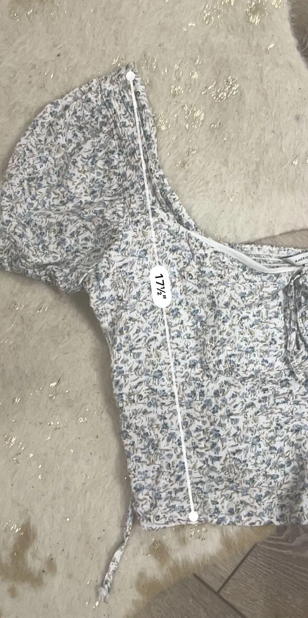 American Eagle Floral Crop Top - Image 4