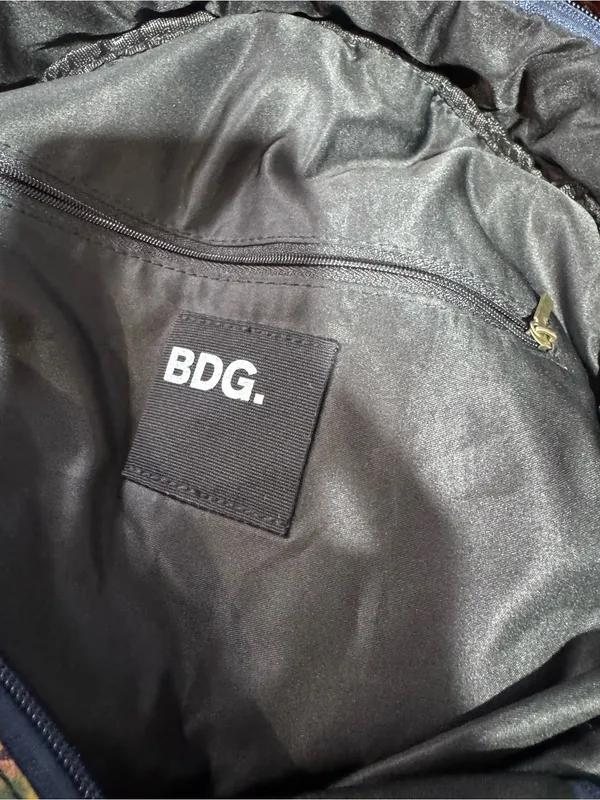 BDG Floral Quilted Backpack - Pink, Yellow, Green on Black - Image 3