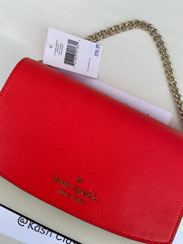 Carson Colorblock Convertible Crossbody Purse - Red Multi - Image 9