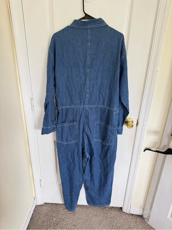 Anthropologie Mare Mare Aya Denim Utility Jumpsuit - Image 5