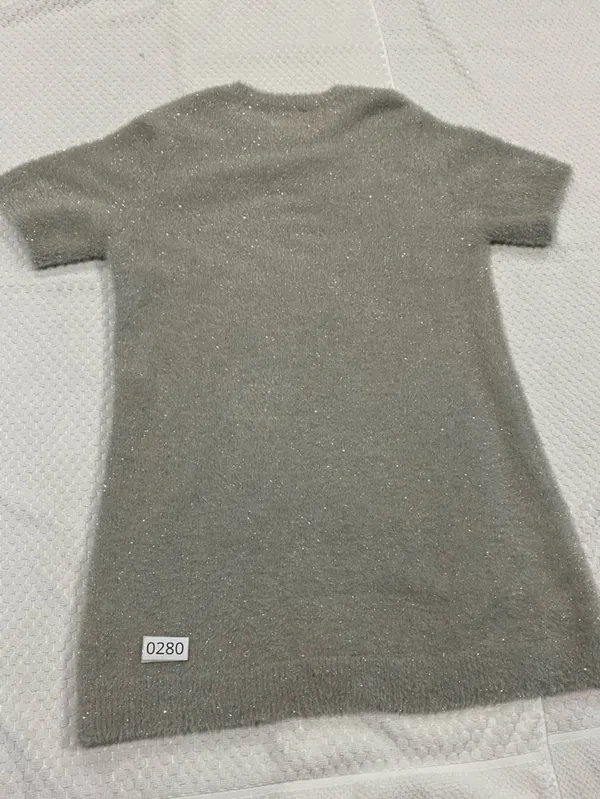 Zara Sparkle Mini Dress Gray - Image 6