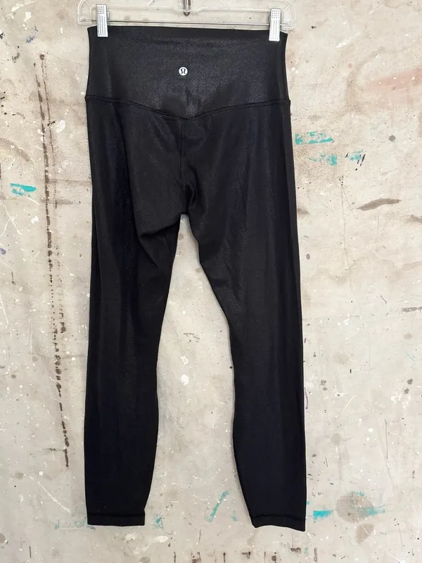 Lululemon Align High-Rise Pant 25" Shine, Radiate Foil Print Black - Image 4