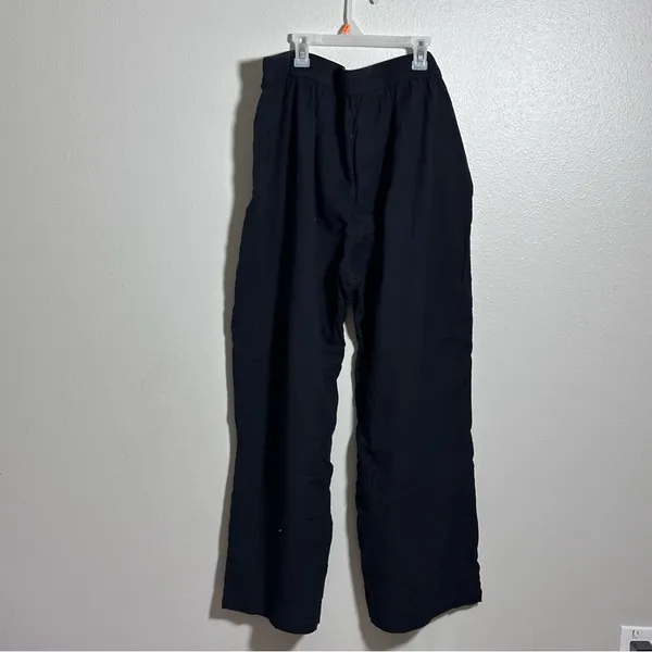 Abercrombie & Fitch‎ Women Black/Navy Blue Wide Leg Pants Pull On size XL - Image 5