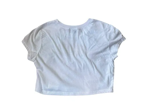 Rue 21 y2k embroidered flame hottie baby crop tee - Image 2