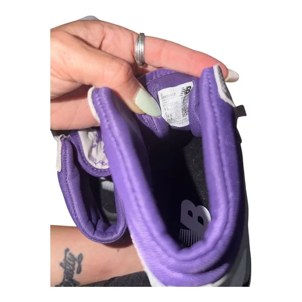 New Balance 650R White Interstellar Purple High Top Sneakers 6.5W 5M - Image 6