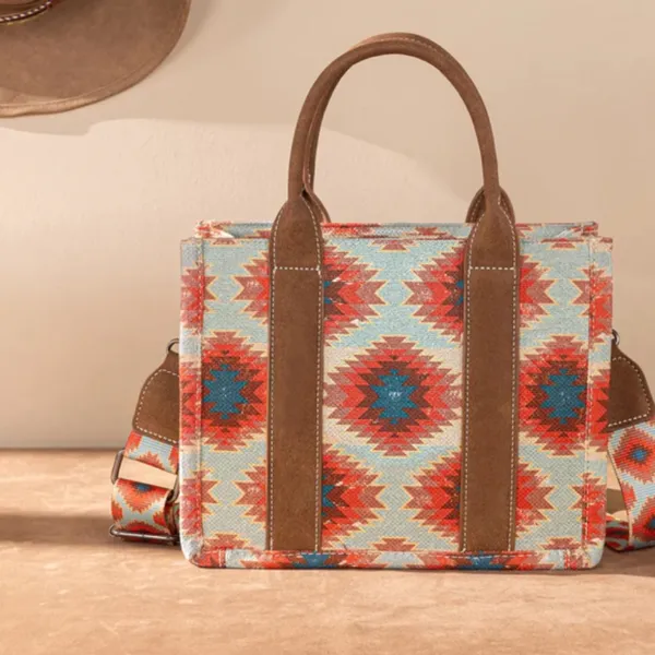Wrangler Women's Aztec Pattern Tote Bag NWOT - Image 10