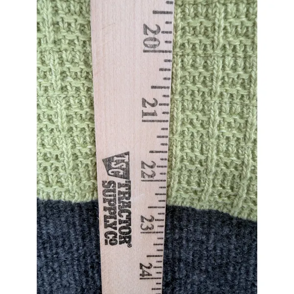 Milk & Honey Lime Chartreuse Green Knit Vest S Y2K 90s Minimalist Button Front - Image 6