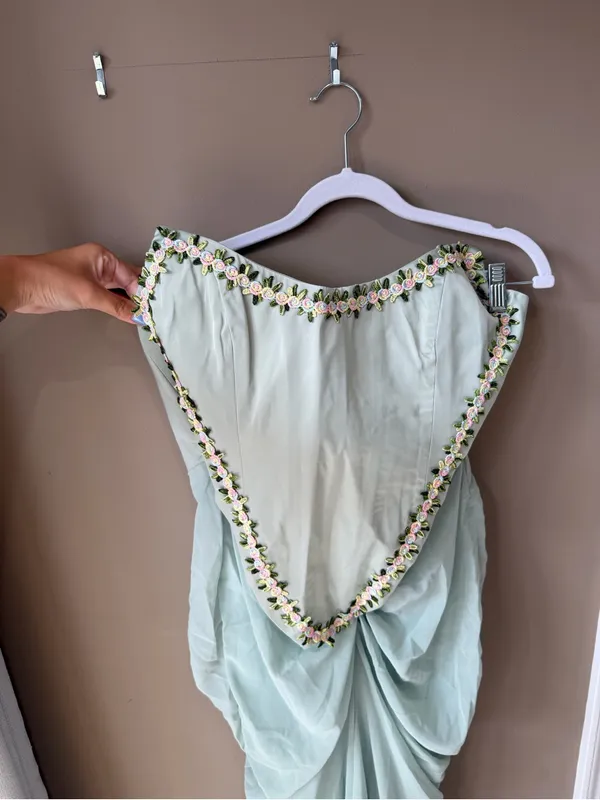 Corset dress Green Size L - Image 4