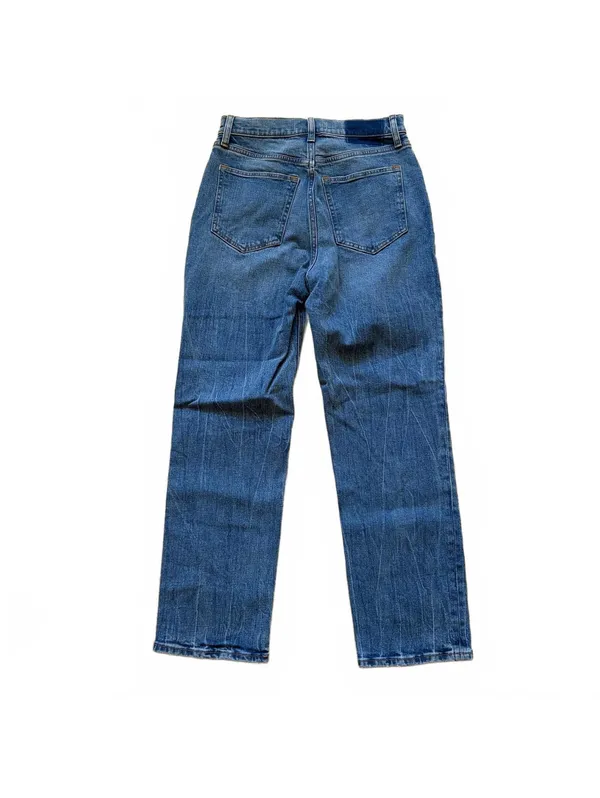 Abercrombie & Fitch Ankle Straight Jeans Ultra High Rise Denim Women Size 26x26 - Image 2
