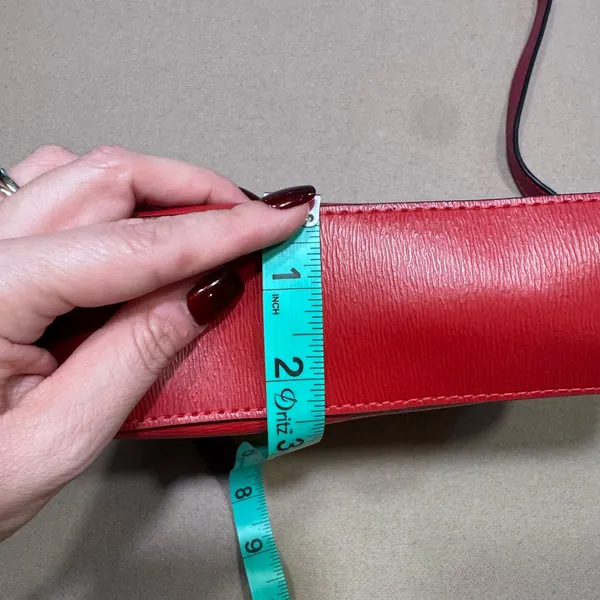 DKNY Sutton Red Leather Bryant Flap Crossbody - Image 8