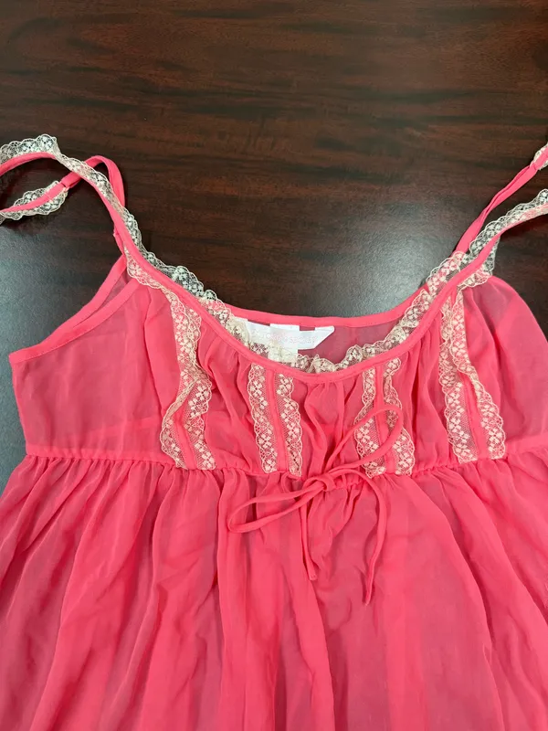 Victoria’s Secret Baby Doll Pink Lingerie Slip Size Large - Image 2